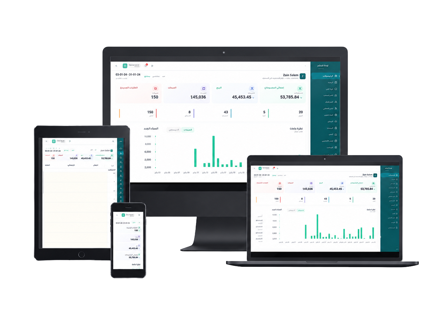 Zaan ERP Dashboard